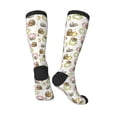 thumbnail image 5 of Lsque Donut Sloth Printed Crew Socks Men's Women's LightWeight Thin Casual Calf Socks ,Knee High Socks,Cotton Socks, 5 of 9
