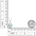 thumbnail image 5 of Gem Stone King 3.00 Ct Oval Sky Blue Topaz 925 Sterling Silver Pendant With Chain, 5 of 6