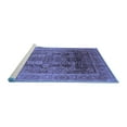 thumbnail image 2 of Ahgly Company Machine Washable Indoor Rectangle Oriental Blue Traditional Area Rugs, 2' x 3', 2 of 4
