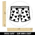 thumbnail image 2 of Boxers Men Underwear Hearts Self-Inking Rubber Stamp Ink Stamper - Black Ink - Medium 1 Inch, 2 of 7