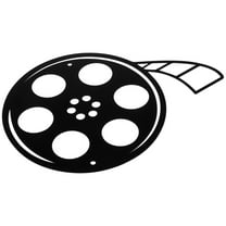 HOMEMAXS Metal Film Reel Sign Wall Hanging Decoration for Theater and Movie Room Movie Night Party Decoration Theater Room Accessories