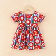 thumbnail image 2 of HCNTES Girls Toddler Baby Summer Dress with Ruffle Trim Casual Beach Dress for Little Kids Big Kids Children 2T 3T 4T 5T 6T 7T 8T(4-5 Years,D01-Hot Pink), 2 of 5