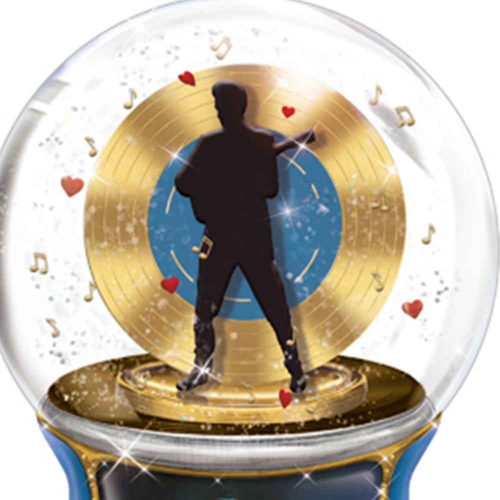 The Bradford Exchange "Footprints In The Sand" Musical Glitter Globe | Plays Amazing Grace - View #7