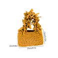 thumbnail image 3 of Bolso de mujer Bolso de axila tejido informal Bolso de compras de verano elegante (Amarillo) Likrtyny Para Estrenar, 3 of 7