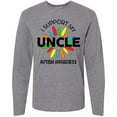 thumbnail image 3 of Inktastic I Support My Uncle Autism Awareness Long Sleeve T-Shirt, 3 of 5