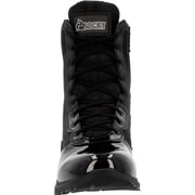 Rocky Cadet 8 Black Side Zip Public Service Boot, Black, Size 12.5(M)