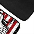 thumbnail image 5 of Uourmeti Horror Skull American Flag Car Floor Mats Front Anti-Slip Foot Mat All Weather Universal Fit for Auto Cars Sedan SUV Automotive Interior, 5 of 7