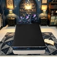 thumbnail image 4 of meiyoeat Mystical Dragon Zipper Twin Comforter Sets with Fitted Sheet and 2 Pillowcases for Kids Girls, Floral Fantasy Zipper Bedding Set for Bedroom, Blue Purple, Black ReversibleB, 4 of 6