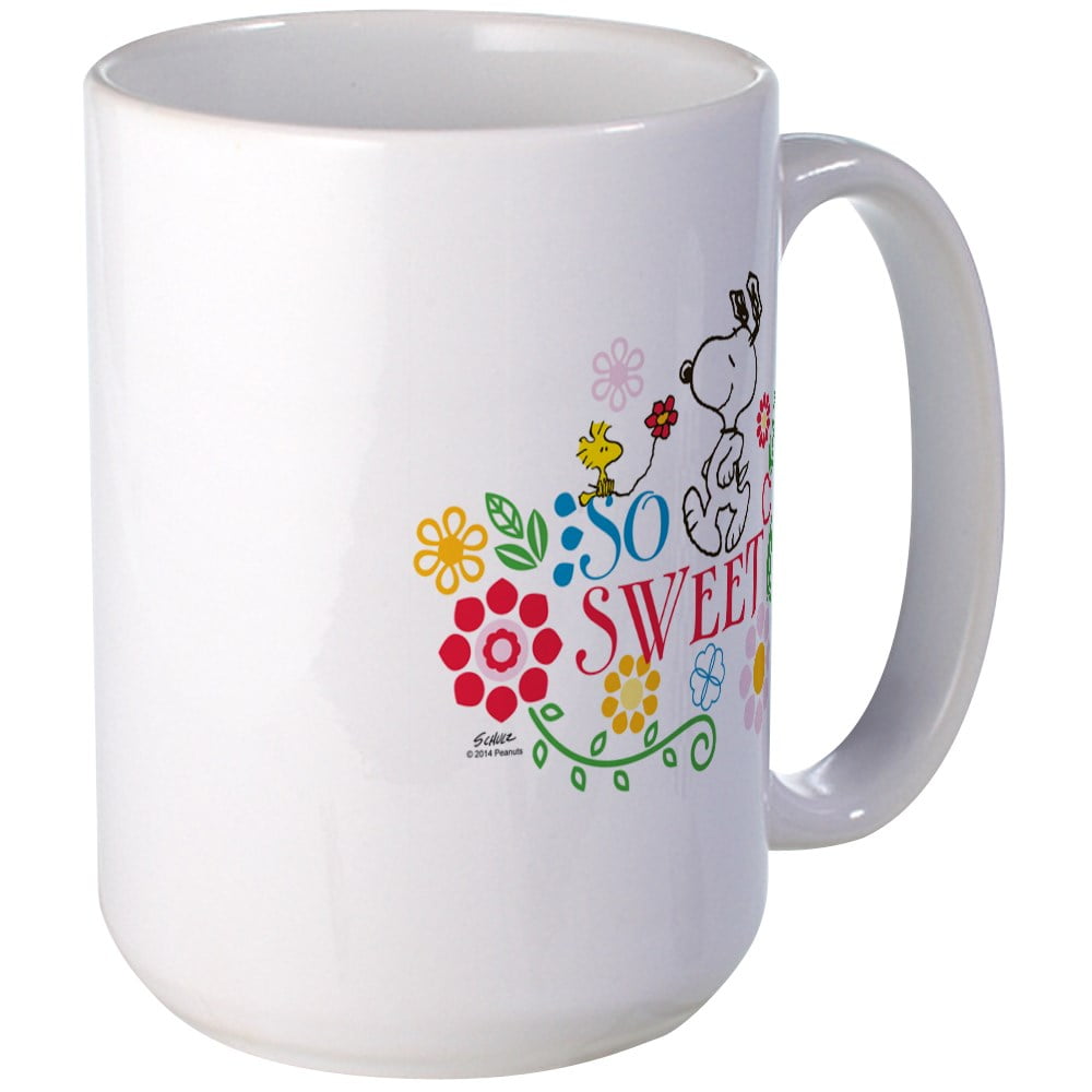 CafePress So Sweet Snoopy Mugs 15 oz Ceramic Large Mug