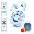 thumbnail image 1 of Audífonos Bluetooth inalámbricos Comerliv Pro cancelación de ruido color azul claro, 1 of 8