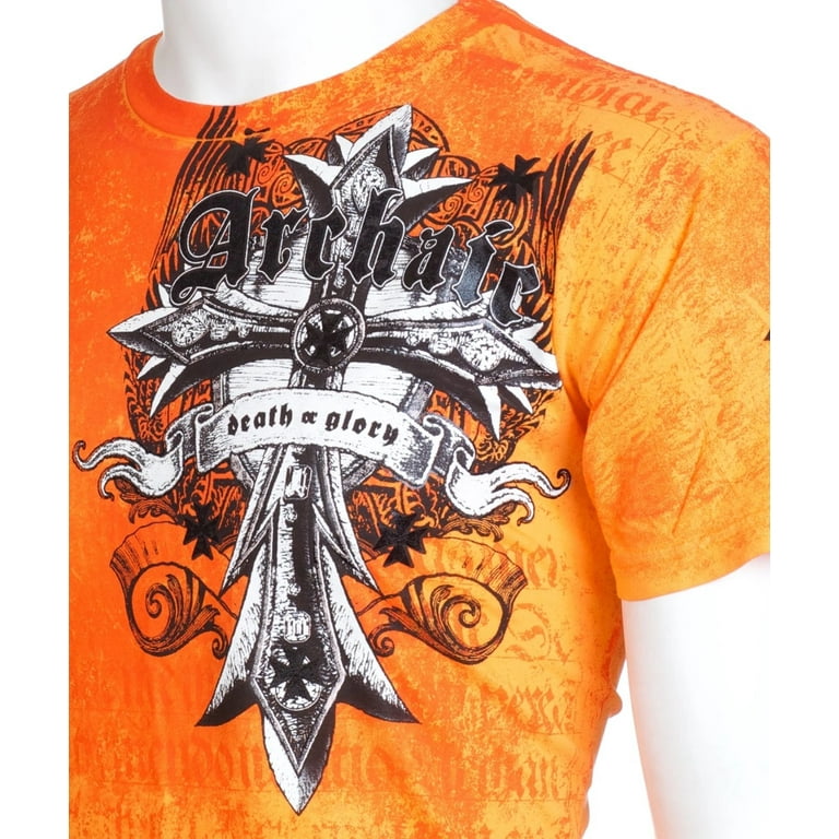 ARCHAIC AFFLICTION Men's T-Shirt LUSTROUS Wings Skull S-5XL $40 - Walmart.com
