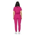 thumbnail image 3 of Monarch Uniforms Stretchy Scrubs Women's Jogger Scrub Set In Regular and Petite Jogger Scrubs with Tuck-In Top for Women, 3 of 5