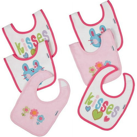 Gerber - Terry Bibs 6-pack, Girl
