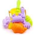 thumbnail image 3 of HTOOQ Ensemble de Jouets de Plage, Jouets de Sable pour Enfants, Pelles de Plage pour Tout-Petits, Râteaux, Kit d'Outils, Moules à Seau de Sable Extérieur 9 Pcs, 3 of 6