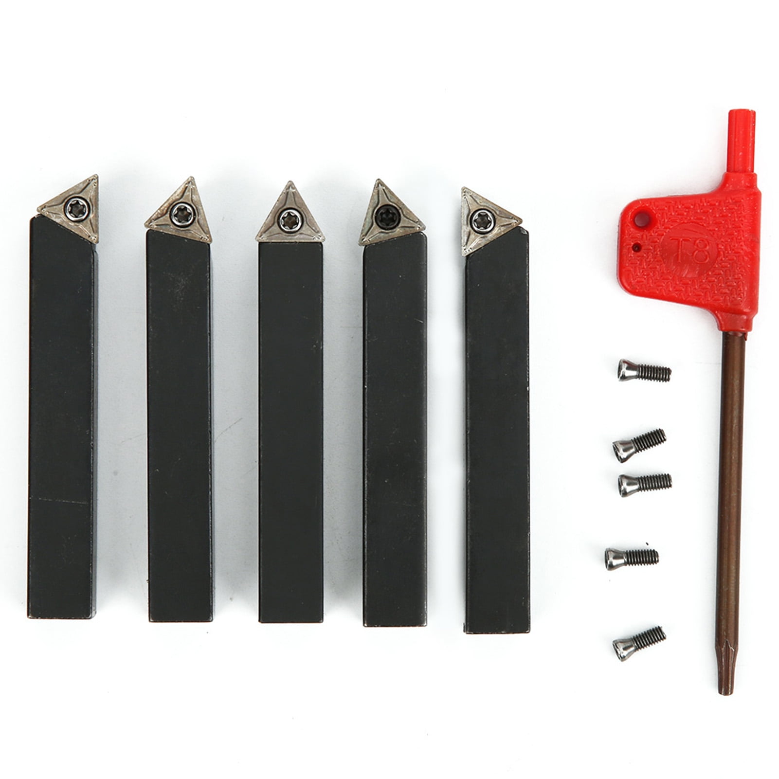 3/8in Turning Tool, Cemented Carbide Indexable Turning Tool Set