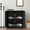 Black, variant on Nmkwnr Wood Storage Cabinet with 2 Mirrored Acrylic Doors and Shelves, Sideboard Cabinet for Living Room, Dinning Room, Kitchen, Black