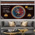 thumbnail image 2 of Tapiz de pared con diseño de budismo tibetano, microtela, 150 x 130 cm, 2 of 2