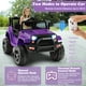 Topbuy 12V Kids Ride On Car Electric Vehicle Jeep with Parental Remote Music Horn Headlights Slow Start Function Purple - image 4 of 10