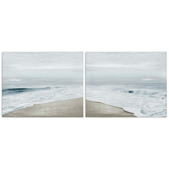 Stupell Industries Morning Bliss Coastline 2 Piece Canvas Wall Art Set, design by Natalie Carpentieri, 24 x 30