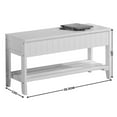 thumbnail image 6 of Solid Wood Shoe Bench with Storage White Quality Craftsmanship for Entryway Hallway, 6 of 6
