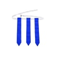 thumbnail image 1 of Eigraketly Partido de fútbol americano cinturón de entrenamiento ajustable PVC deportes Rugby fútbol competición práctica etiqueta cintura correa Ropa Deportiva, Zapatos 4 piezas blanco azul Eigraketly OD029002-10, 1 of 6