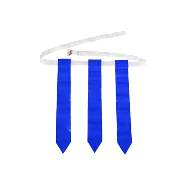 Soidarity Conjunto de cinturón de entrenamiento de partido de fútbol americano ajustable escuela deportes competencia práctica etiqueta cintura correa Ropa Deportiva, Zapatos 4 piezas blanco azul Soidarity OD029002-10