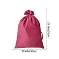 thumbnail image 3 of SLYNSHome Christmas Large Gift Bags,Drawstring Santa Claus Bag for Christmas Party Decor Xmas Stocking Stuffer Supplies - Red, 3 of 7