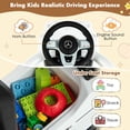 thumbnail image 3 of Lowestbest Kids Toddler Trolley, Kids Electric Car, 3-In-1 Kids Ride on Mercedes Benz G350 Push Car with Canopy,White, 3 of 10