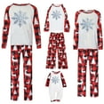 thumbnail image 7 of Mifsaly Matching Family Christmas Pajama Sets Xmas Snowflake Pjs 2 Piece Holiday Pullover Sleepwear Long Sleeve Nightwear Bright and Merry Plaid Pants 2025 Festival Loungewear Funny Gifts, 7 of 7