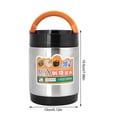 thumbnail image 2 of Sealed Lunch Box,Stainless Steel Three-layer Thermos Insulation Lunch Boxes Modern Innovation, 2 of 8