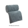 thumbnail image 3 of Blue Blue Waffle Jacquard Blanket 70X100Cm Multipurpose Throw For Sofa Bed Decor Soft Polyester Fabric, 3 of 7