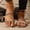 Camel#25, variant on Women's Summer Strappy Flat Sandal Adjustable Casual Fisherman Shoes Open Toe Slingback Sandals for Women Camel 39