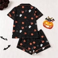 thumbnail image 5 of IMENGL Halloween Pajamas Set for Women Soft Short Sleeve Graphic Nightwear Comfy Loungewear Womens Pajama Sets,S-XXXL, 5 of 7
