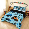 thumbnail image 2 of Erosebridal Monster Truck Full Size Comforter Sets, Off-Road Bedding Comforter Set, Dark Blue, Black Reversible 3pcs 1 Comforter and 2 Pillowcases, 2 of 6