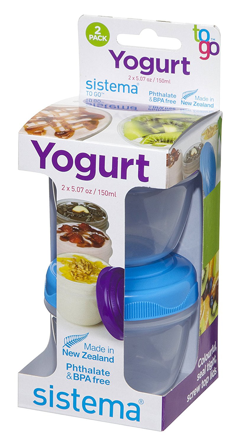 Sistema sistema, 5 food containers with lids, 2 cups bpa-free