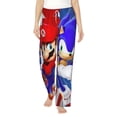 thumbnail image 2 of Lsque Mario Print Women's Pajama Pants, Lounge Pant - Comfortable Home Wear,Elastic Waistband, Stylish Design-XX-Large, 2 of 9