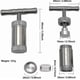 thumbnail image 3 of Stainless Steel Pollen Press T Press Handle Tool Heavy Duty Durable 100% Premium Anodized Spice Pollen (silver) stcyv, 3 of 4