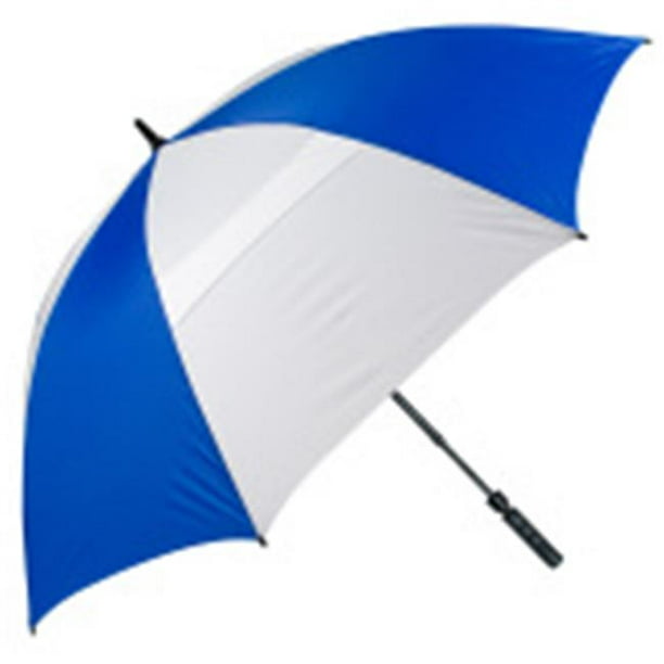 FJWestcott 8308T Parapluie de Golf Télescopique à Vent - Royal et Blanc
