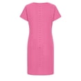 thumbnail image 4 of Robe à Manches Courtes pour Filles, Double Poche, Couleur Unie, Col Rond, Tenue Décontractée Quotidienne pour Fête, en Noir, Taille 120, 4 of 8