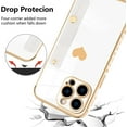 thumbnail image 6 of Designed for iPhone 14 Pro Max Case White Love Hearts Design for Women Girl Men, Luxury Plating with Strap Stand Full Camera Lens Protection Bumper for iPhone 14 Pro Max 6.7", 6 of 12
