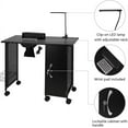 mefeir Manicure Table Nail Desk with Electric Downdraft Vent, Beauty