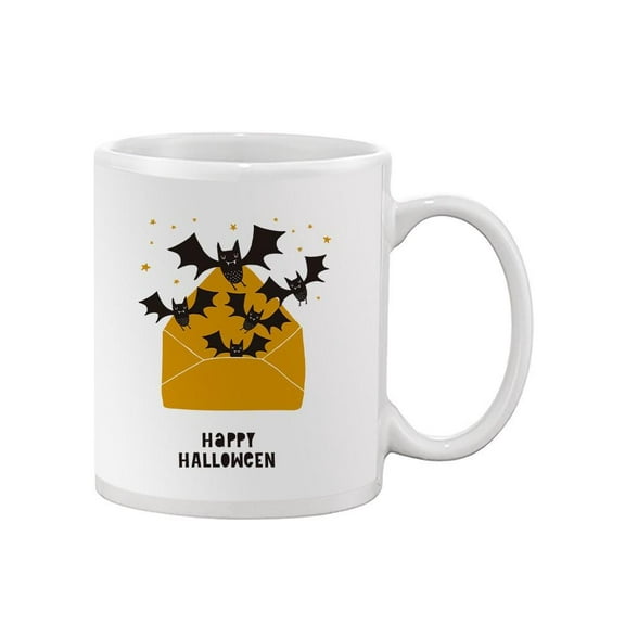 Happy Halloween Bats Envelope. Mug - Image by Shutterstock,
