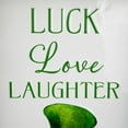 thumbnail image 5 of Luck Love Laughter St. Patricks Day Framed Wall Sign - 18", 5 of 5