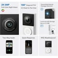 thumbnail image 3 of Tapo TP-Link Smart Video Doorbell Camera Wired, 2K 5MP, Color Night Vision, 180° Ultra-Wide FOV, 2-Way Audio, Free AI Detection, Cloud & SD Card Storage, Works w/Alexa & Google Home, D130, 3 of 7