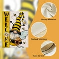 thumbnail image 3 of Welcome Spring Summer Bumble Bee Gnome Decorative Garden Flag, Honeycomb Daisy Flower Spring Yard Outside Decorations, Burlap Farmhouse Outdoor Small Home Decor Double Sided 12.5x18, 3 of 6