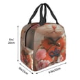 thumbnail image 3 of Fotbe Adorable Kitten In Kimono Bolsa Térmica con Estampado y Forro de Aluminio Grueso Bolsa de Almuerzo con Bolsillo Frontal para Hombres y Mujeres, Ideal para Trabajo, Escuela, 3 of 8