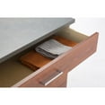 thumbnail image 3 of Safco Hospitality Base Cabinet, Three Drawer Rustic Slate/Mahogany, 3 of 16