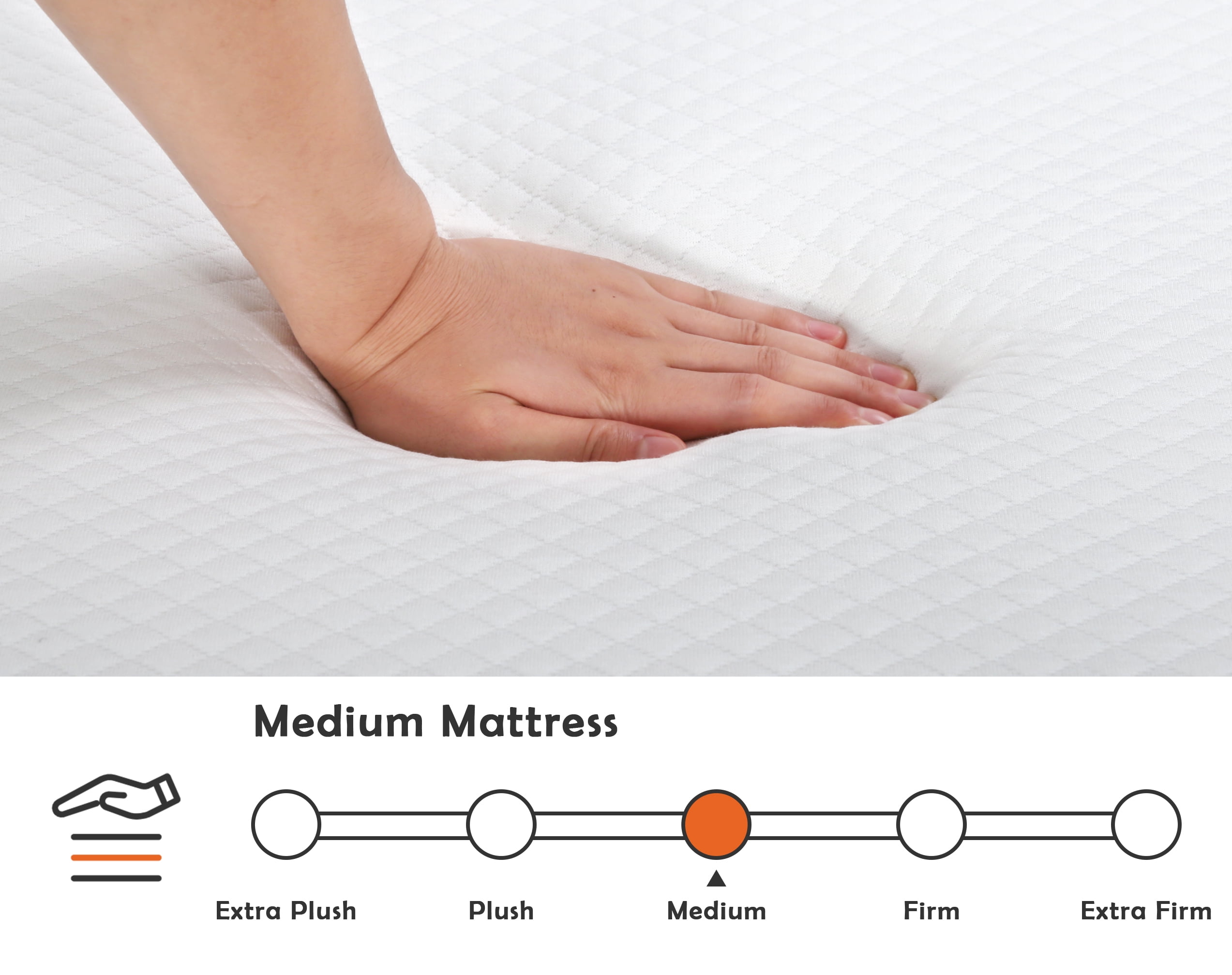 CL.HPAHKL California King Mattress, Upgrade 6 inch Gel Memory Foam Mattress Bed in a Box, Medium Firm Support