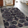 thumbnail image 2 of 2.7'x5' Area Rugs, Boho Black Blue Indoor Outdoor Area Rug for Living Room Bedroom, Modern Abstract Geometric Retro Washable Bathroom Rugs Kitchen Floor Carpet Mats Home Decor Aesthetic, 2 of 8