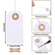 thumbnail image 2 of 100 Pack Blank Tags with Elastic String Marking Hang Tags Attached Reinforced Hole Writable Blank Tags 2.75x1.37Inch, 2 of 5